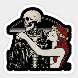 skeleton halsey Sticker